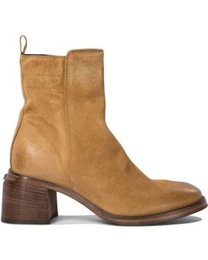 Moma Agnes Ankle Boots - Brown