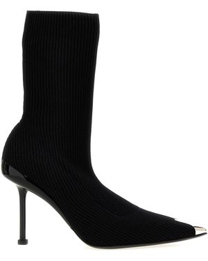 McQueen Boots de tobillo de corte - Negro