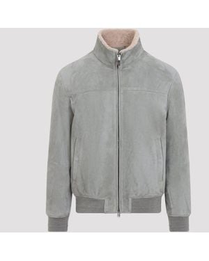 Canali Bomberjacke - Grau