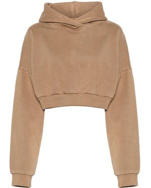 Entire studios Cropped Heavy Hood Cork - Natural