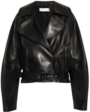 IRO Yuria Bikerjacke Aus Leder - Schwarz