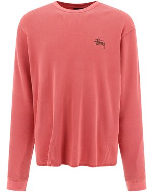 Stussy "Basic Stock Thermal" T -Shirt - Pink