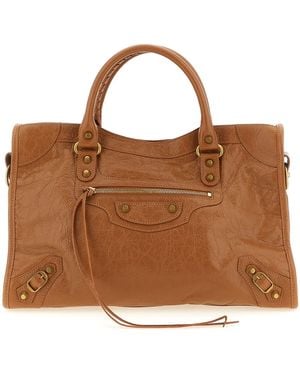 Balenciaga 'Le City M' Handbag - Brown