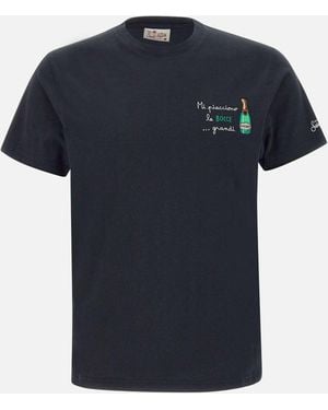 Mc2 Saint Barth Portofino Bocce Grandi Black T Shirt - Blau