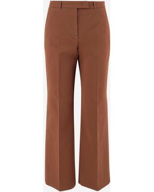 QL2 Donna Stretch Cotton Trousers - Brown
