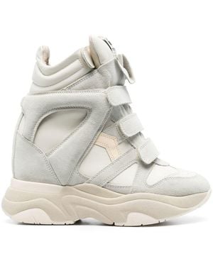 Isabel Marant Balskee Suede Sneakers Woman - White