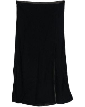 Forte Forte Fluid Chic Velvet Sarong Skirt - Black