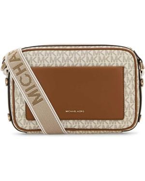 MICHAEL Michael Kors Canvas Crossbody Bag - Brown