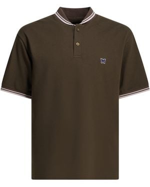 Needles Shawl Collar Cotton Polo Shirt - Green