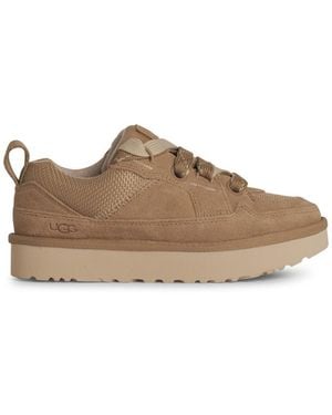 UGG Beige Wildleder-Sneaker "Lowlel" von - Braun