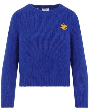 Celine Trui Met Ronde Hals - Blauw