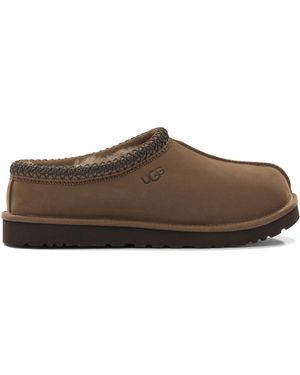 UGG Leather Rubber Loafers - Brown