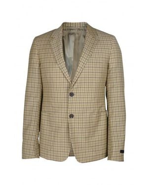 Prada Wool-Mohair Chequered Jacket - Green