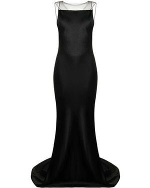 Maison Margiela Satin Evening Gown - Black