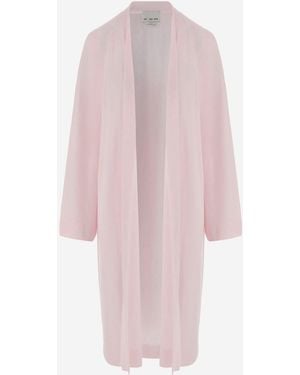 Sa Su Phi Long Open Cashmere And Silk Knit - Pink