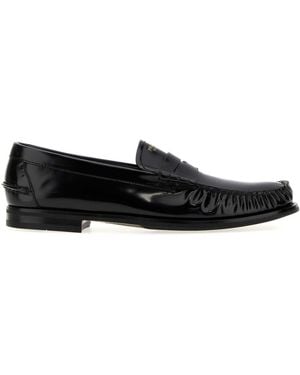 Prada Leather Loafers - Black