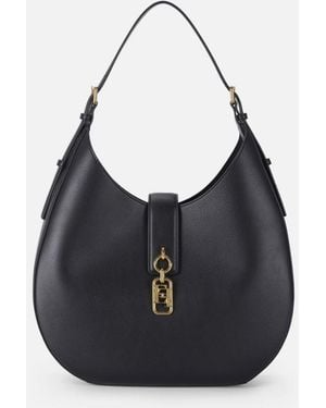 Elisabetta Franchi Round Hobo With Charm - Black