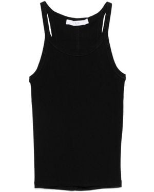 IRO Palisso Baumwoll-Tanktop - Schwarz