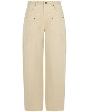 Isabel Marant 'Baryl' beige Baumwollhose - Natur