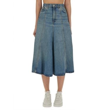 Haikure Serenity Midi Skirt - Blue