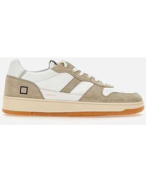 Date Datum. Court 2.0 Vintage Beige Sneakers - Wit