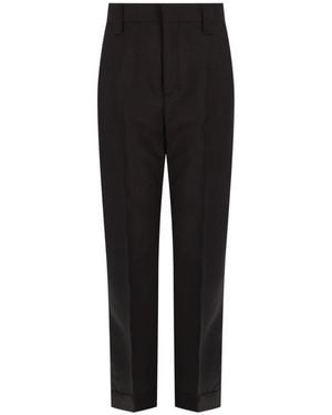 Versace Mohair Wool Cotton Viscose Pants - Black