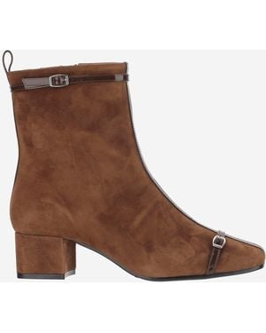 CAREL PARIS Suede Leather Start Boots - Brown