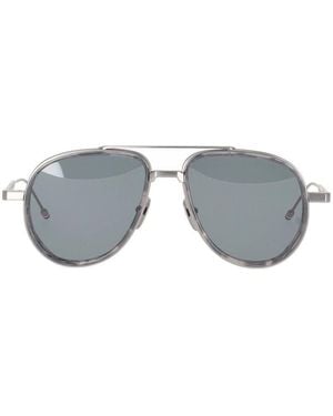 Thom Browne Pilot Frame Sunglasses - Grey