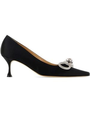 Mach & Mach Mach&Mach Satin Pumps - Black
