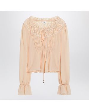 Chloé Blouse With Tie - Natural