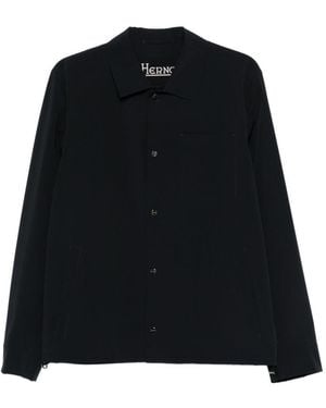Herno Nylon Overshirt - Black
