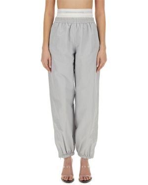 Alexander Wang Sports Trousers With Integrated Underwear - Grey