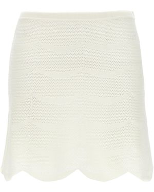 Tom Ford Minigonna All'Uncinetto-Donna - Neutro