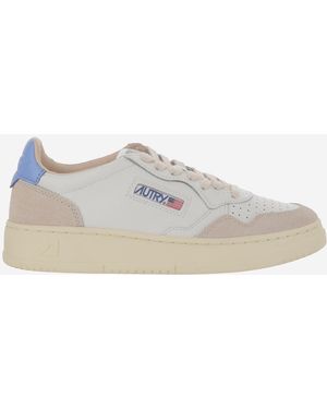 Autry Low Medalist Leather Trainers - Grey