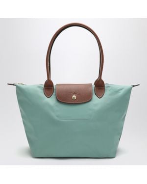 Longchamp Celadon Coloured Le Pliage Original M Bag - Green