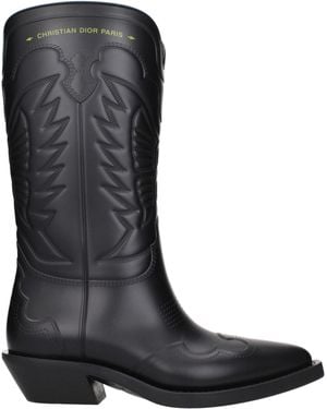 Dior Cowboy & Biker Boots - Black
