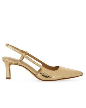 MICHAEL Michael Kors Cow Leather High Heels - Natural