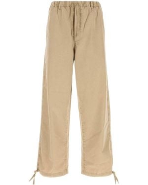 Ferragamo Salvatore Cotton Blend Pant - Natural