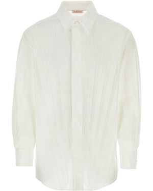 Valentino Garavani Tech Nylon Oversize Shirt - White