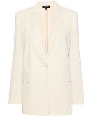 Theory Shawl-Lapels Single-Breasted Blazer - Natural