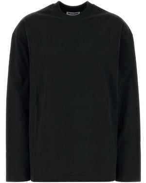 Jil Sander T-Shirt Cn Ls Pnt - Black