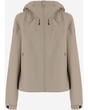 Save The Duck Nylon Jacket With Hood - Natural