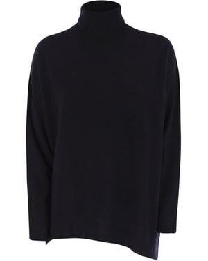 Vanisé Giuly Maxi Cashmere Turtleneck - Blue
