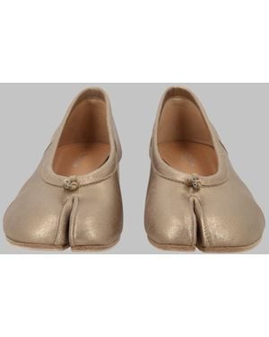 Maison Margiela New Tabi Smooth Leather Split-Toe Flats - Brown