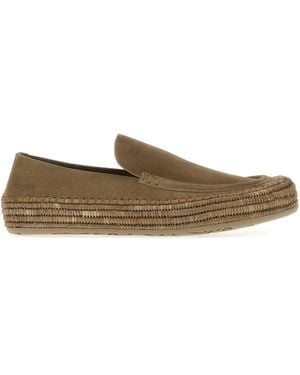 Loewe Cappuccino Suede Paula S Ibiza Rio Loafers - Multicolour