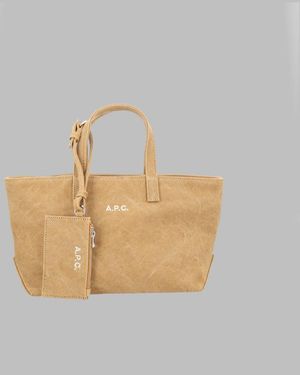 A.P.C. A. P.C. Canvas Tote Bag With Removable Pouch - Multicolour