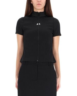 Courreges "Interlock" Top - Black