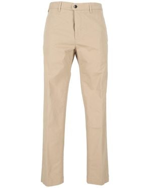 SLOWEAR INCOTEX Light Cocoa Rialto Straight-Leg Trousers - Natural