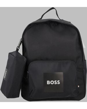 BOSS Kids Backpack Set With Pencil Case - Black
