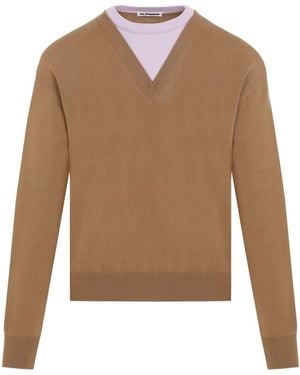 Jil Sander Pull Nude et Neutres - Marron